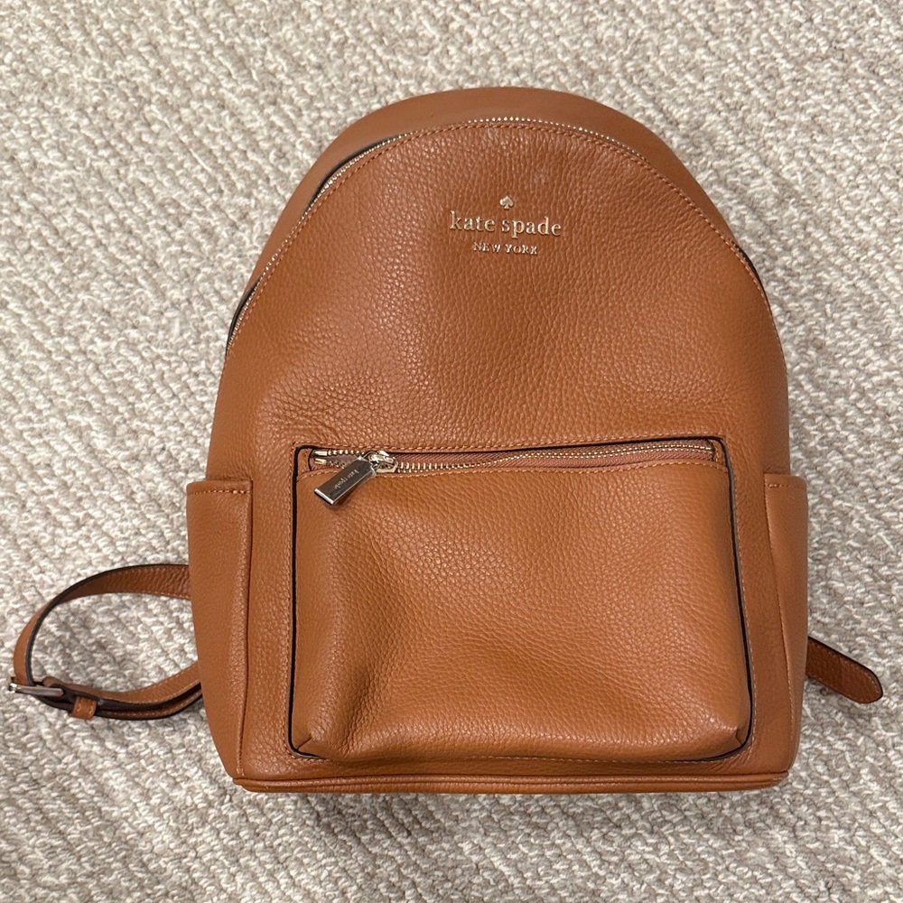 Kate Spade Tan Leather Backpack